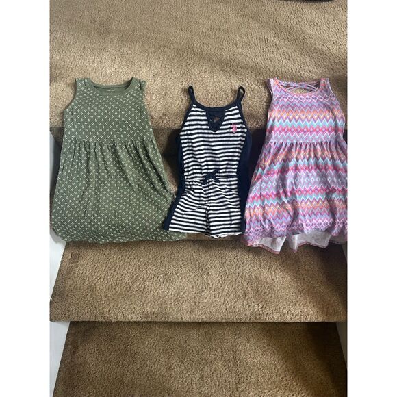 Bundle of Summer Girl Dresses Size 4/4T - Picture 1 of 9